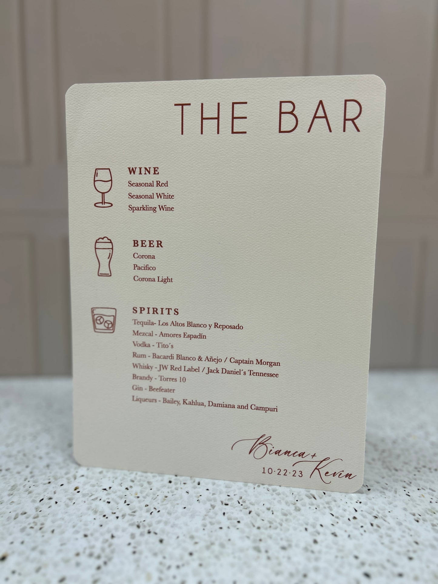 Letrero tamaño carta