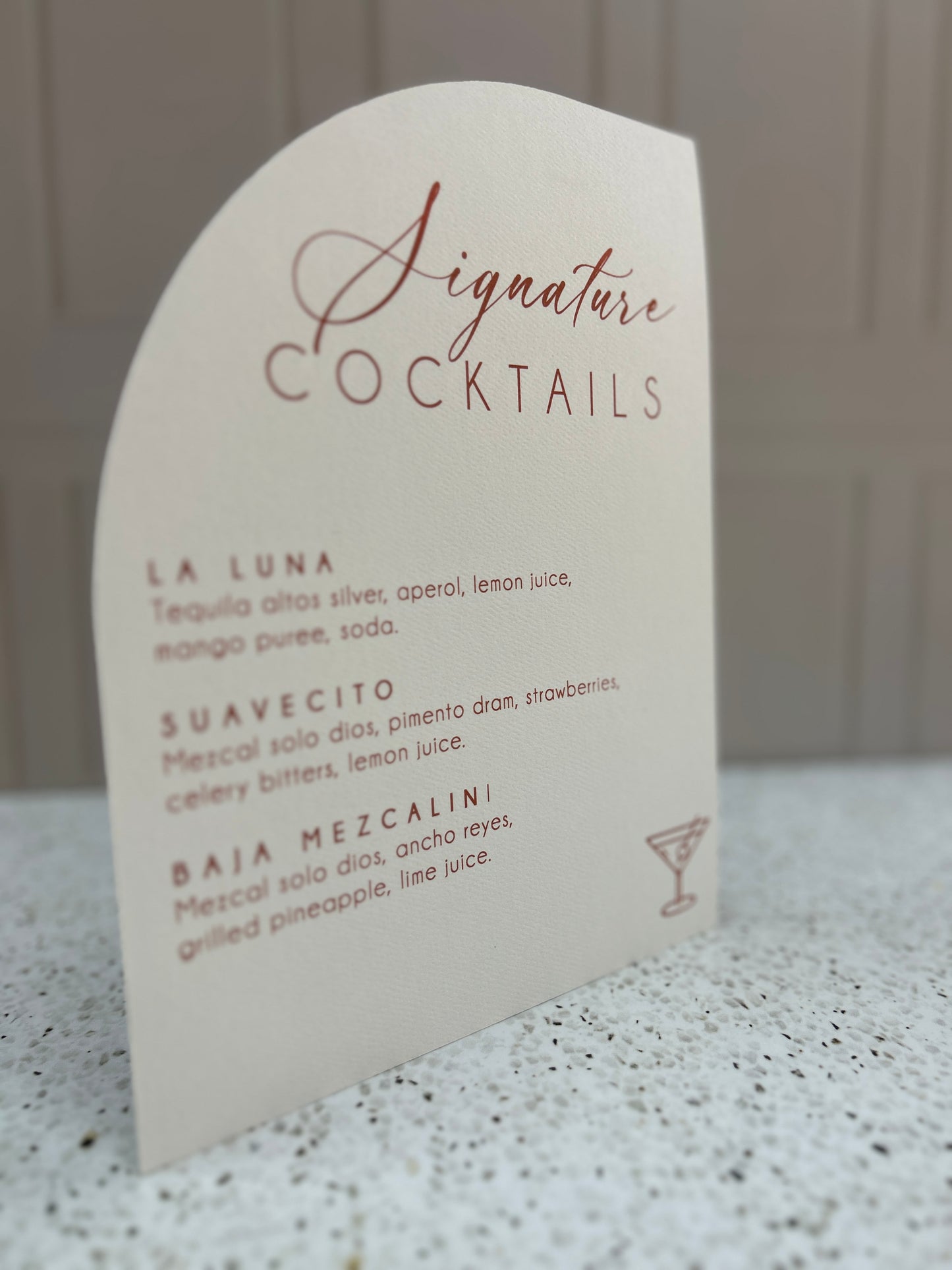 Letrero tamaño carta