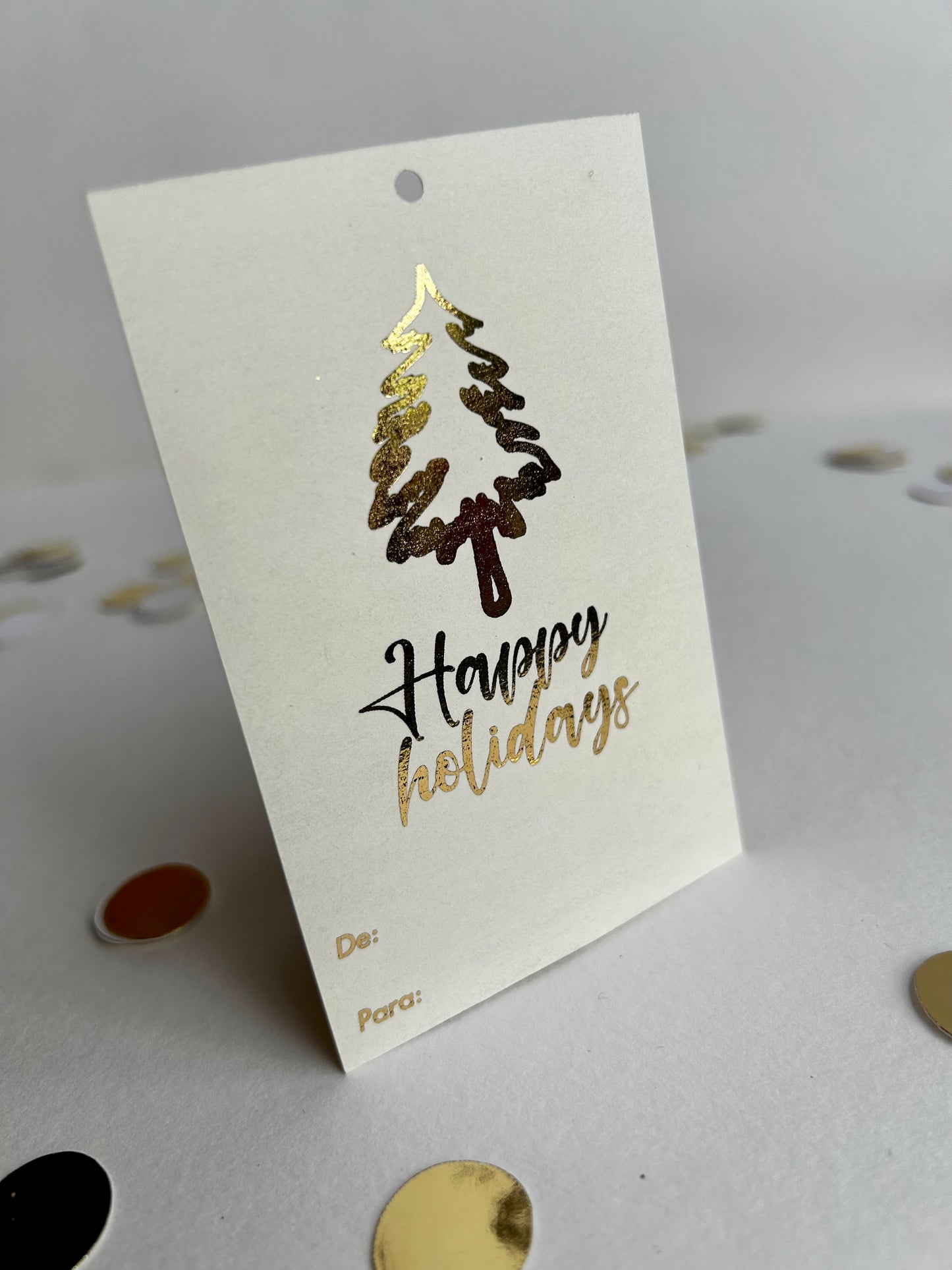 Happy Holidays Tags - Paquete de 20 tarjetas