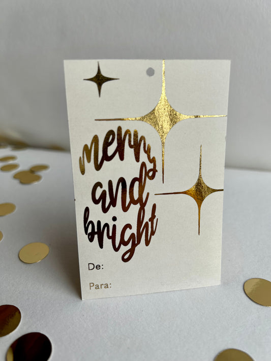 Merry & Bright Tags - Paquete de 20 tarjetas