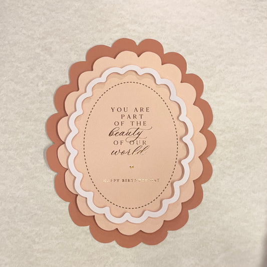 You are part of the beauty of our world