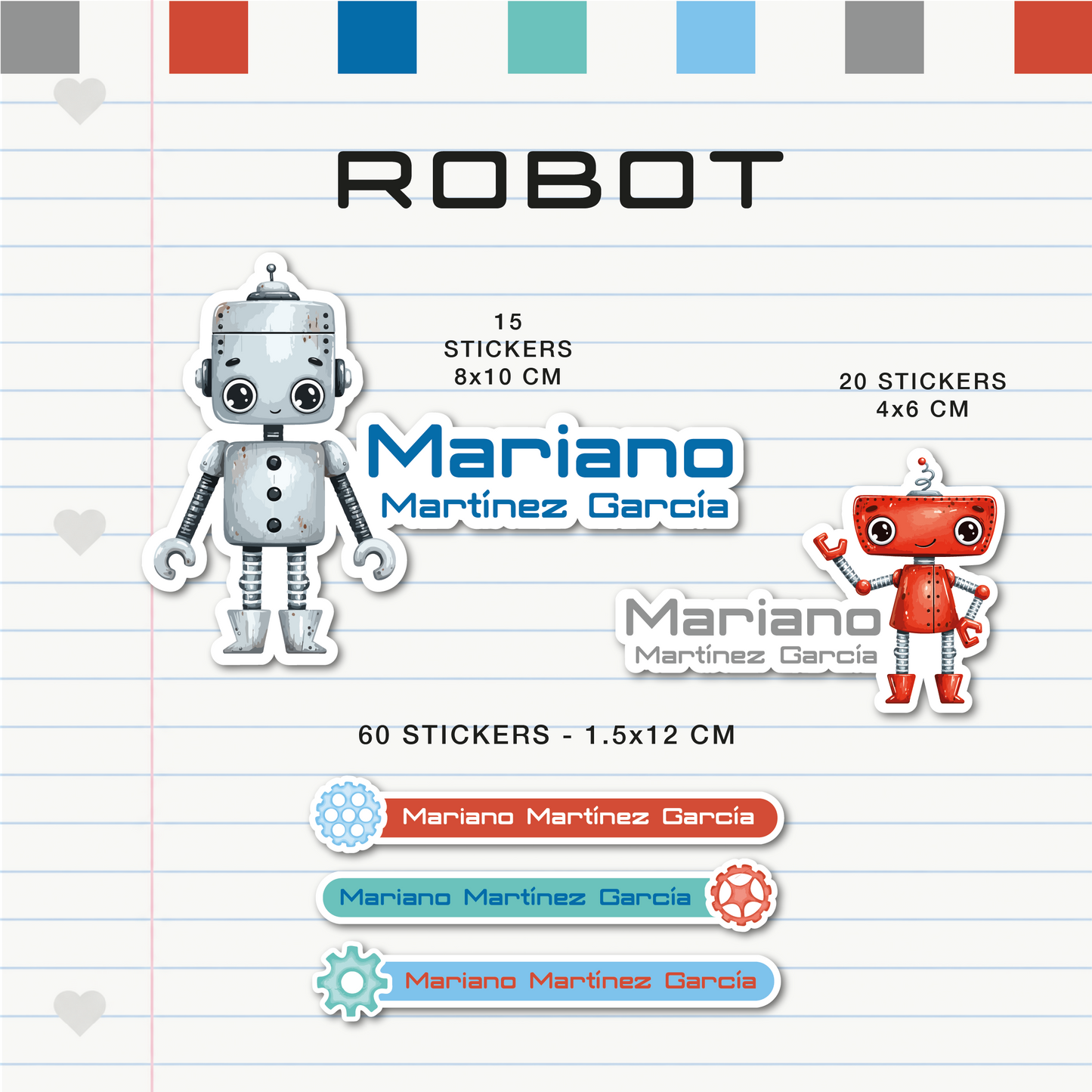 Set Escolar Robot