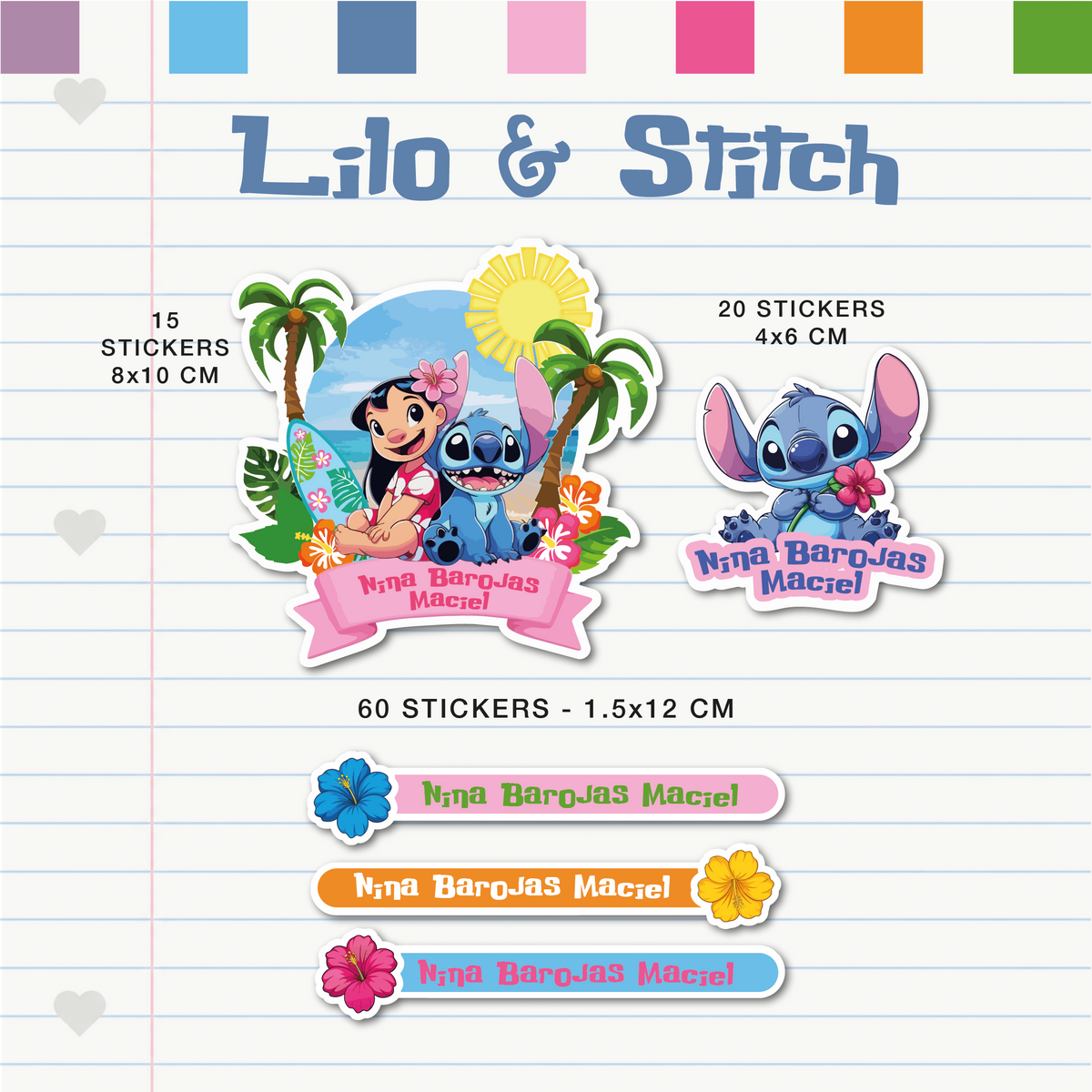 Set Escolar Lilo & Stitch