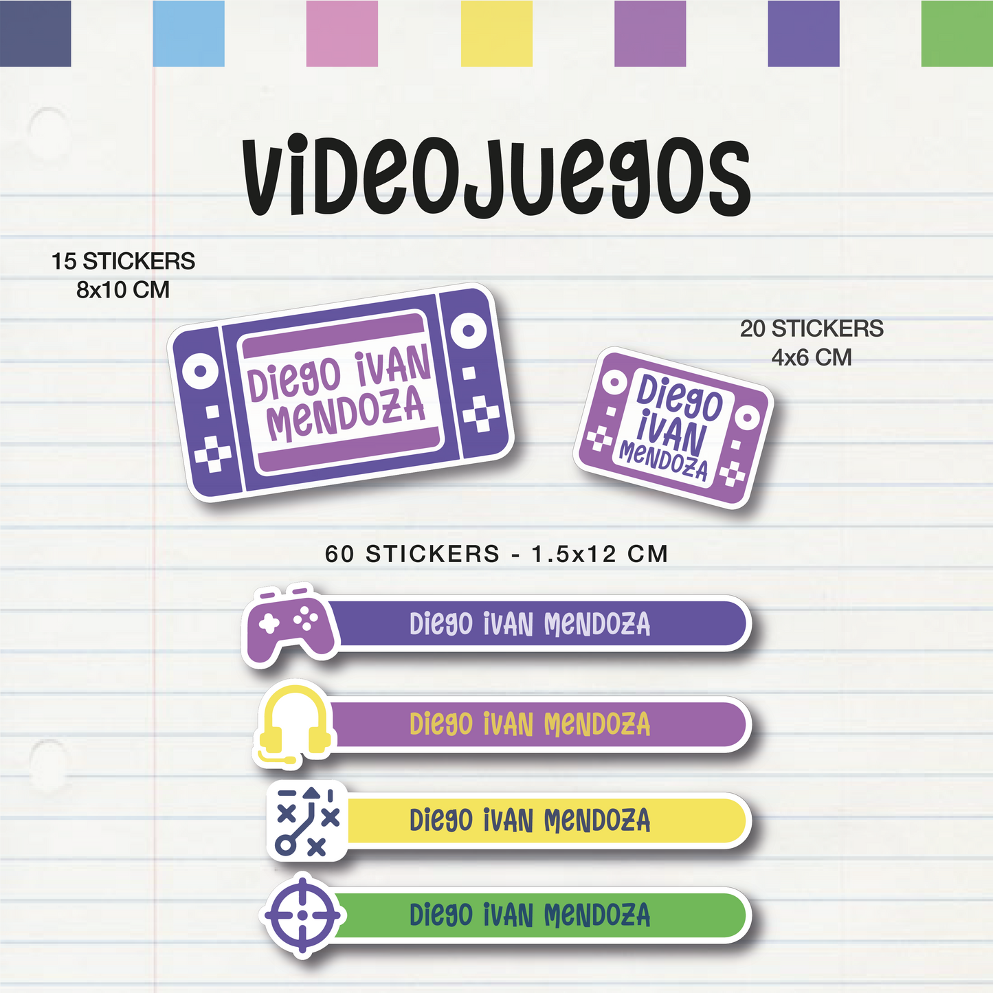 Set Escolar Videojuegos