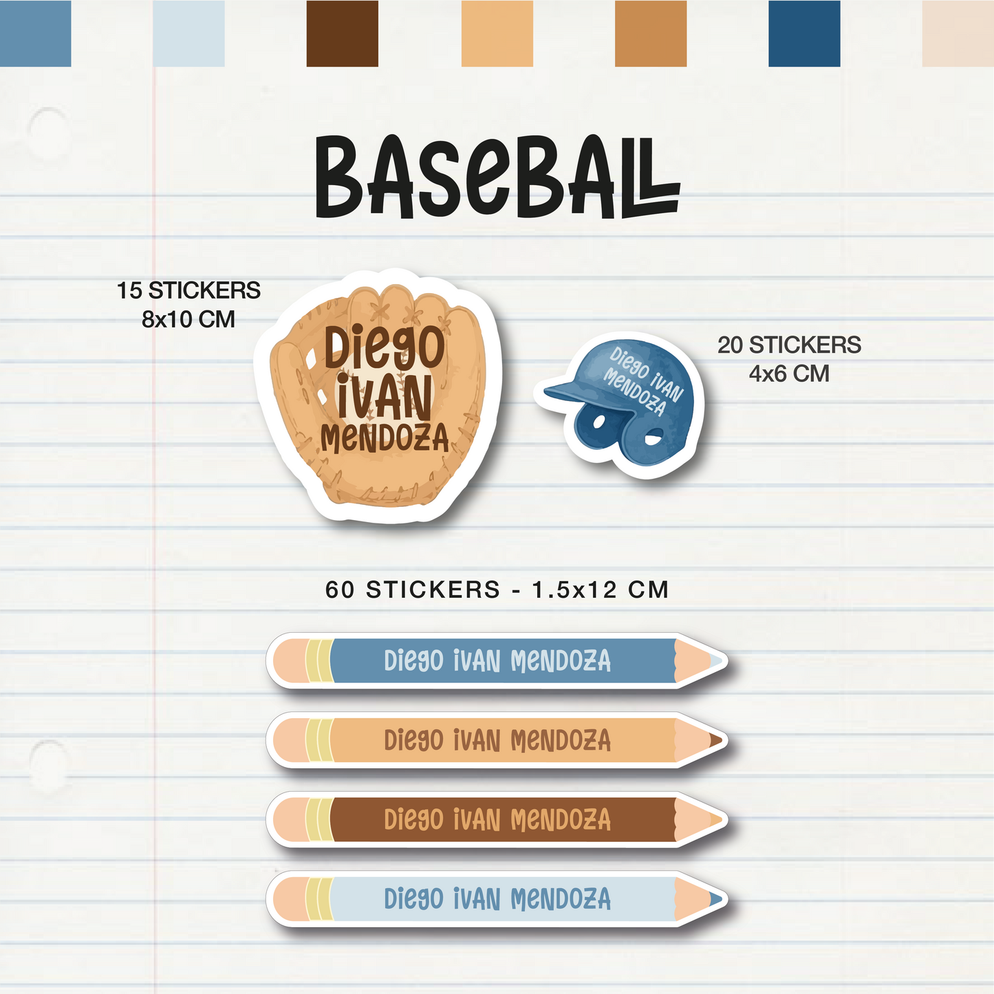 Set Escolar Baseball