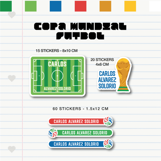 Set Escolar Copa Mundial Futbol