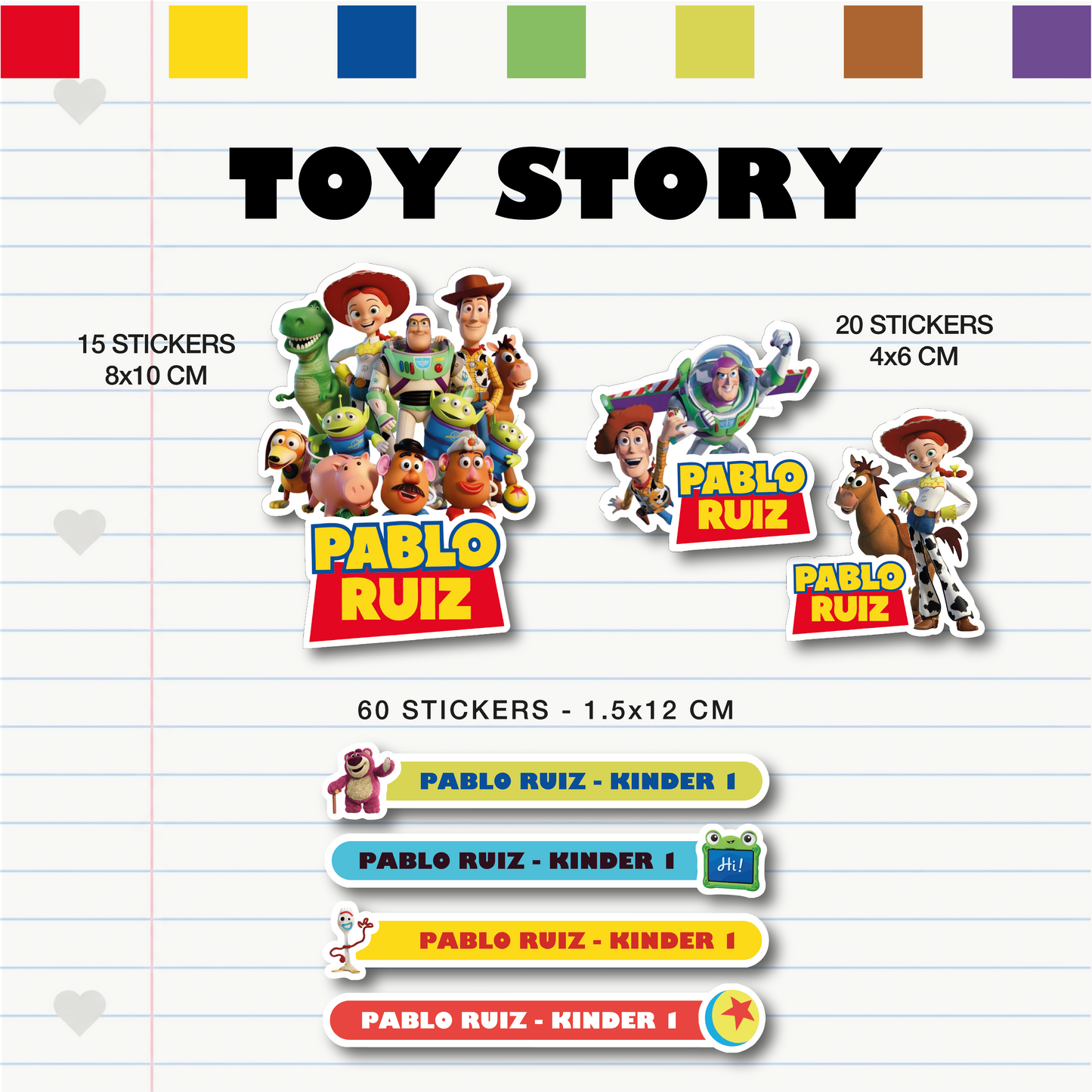 Set Escolar Toy Story