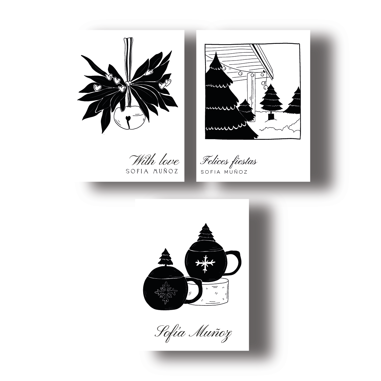 Golden Christmas - Stickers o Tags