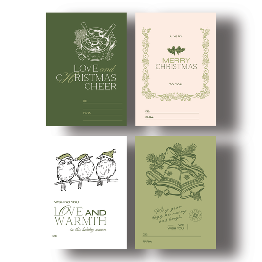 Warm Wishes - 20 Tags impresas a color