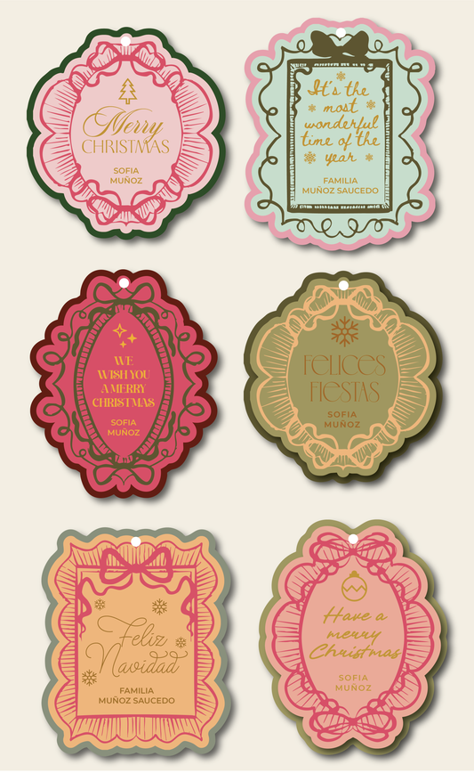 Holly Jolly Tags 3D - Paq. 20
