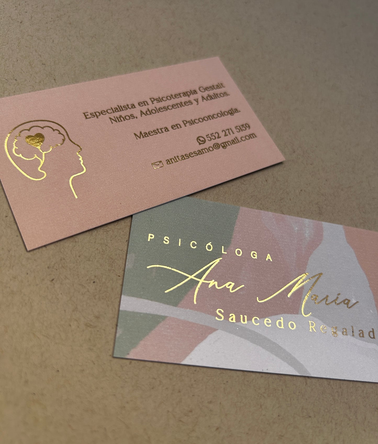 Tarjetas de presentación con Foil