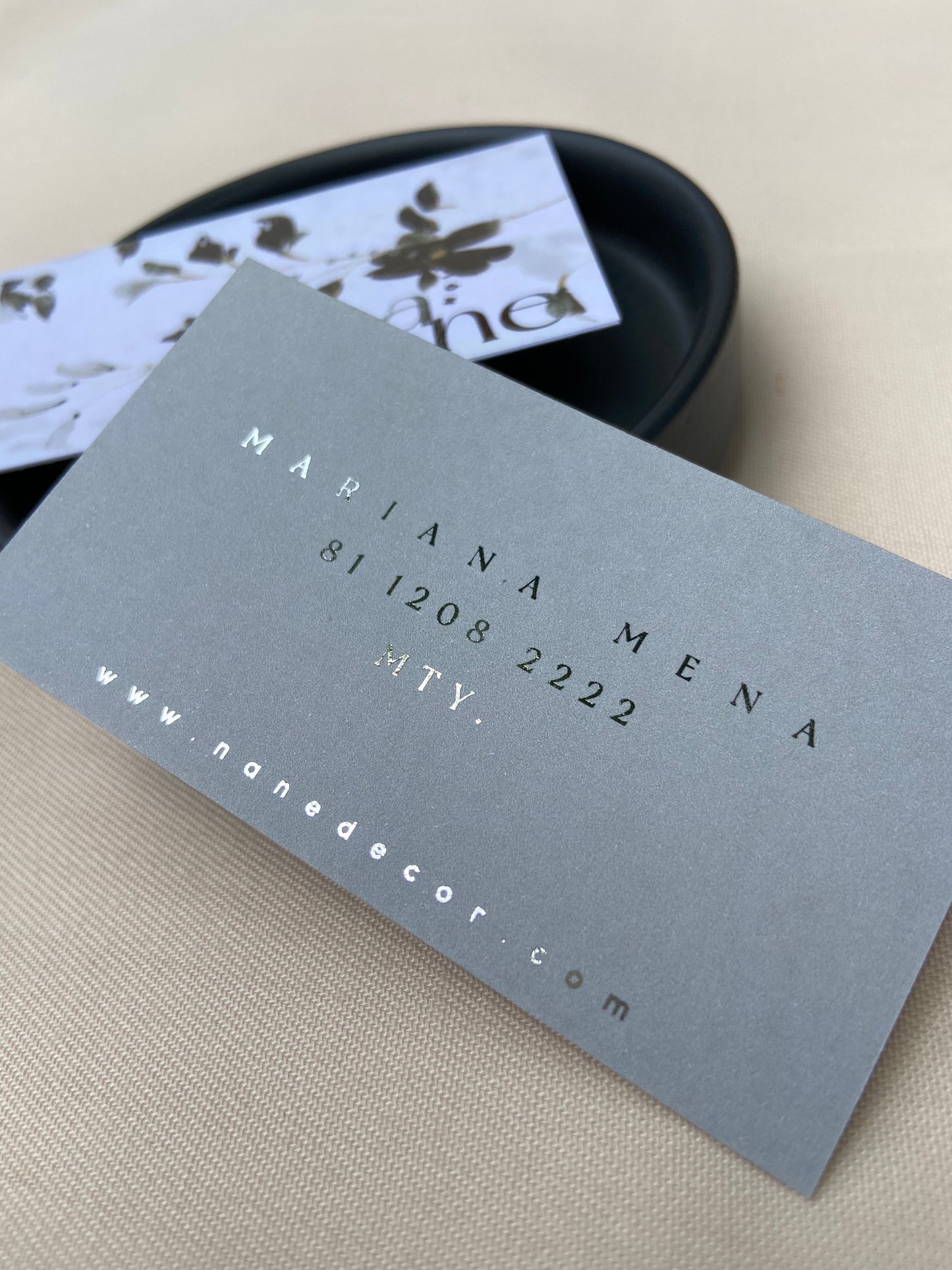 Tarjetas de presentación con Foil