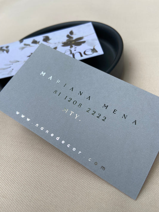 Tarjetas de presentación con Foil