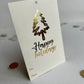Happy Holidays Tags - Paquete de 20 tarjetas