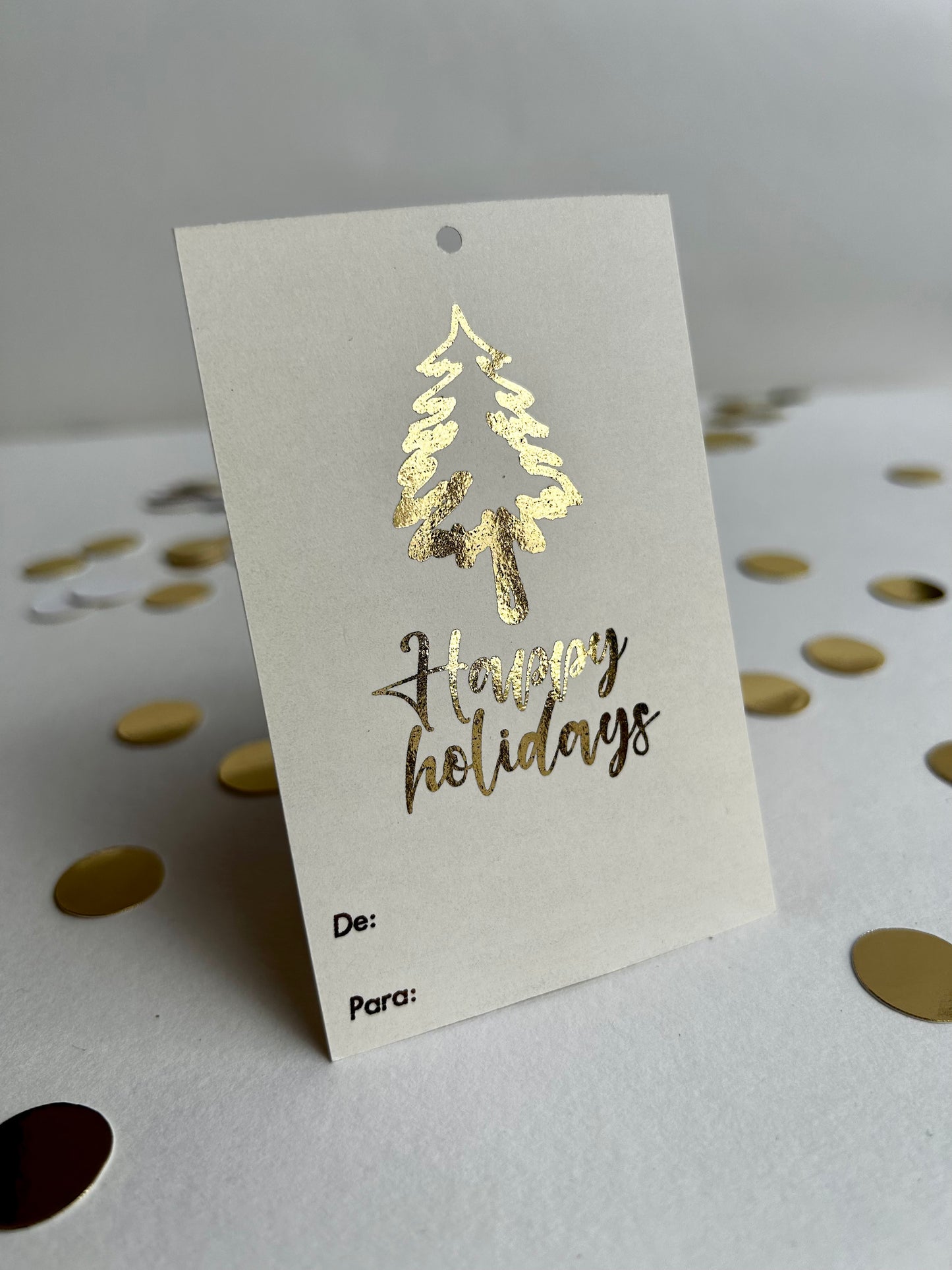 Happy Holidays Tags - Paquete de 20 tarjetas