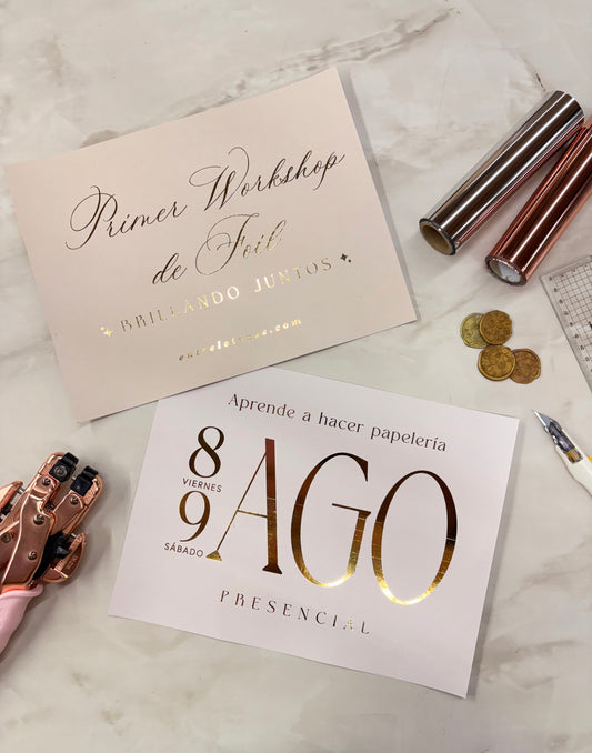 Curso Brillando Juntos - Papelería con Foil ✨