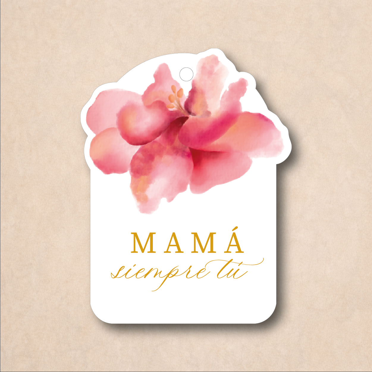 Tags con Foil - Blooming Mom