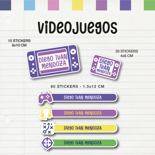 Set Escolar Videojuegos