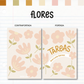 Libreta de Tareas Flores