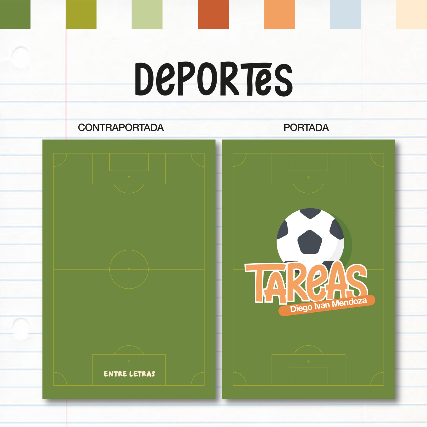 Libreta de Tareas Deportes