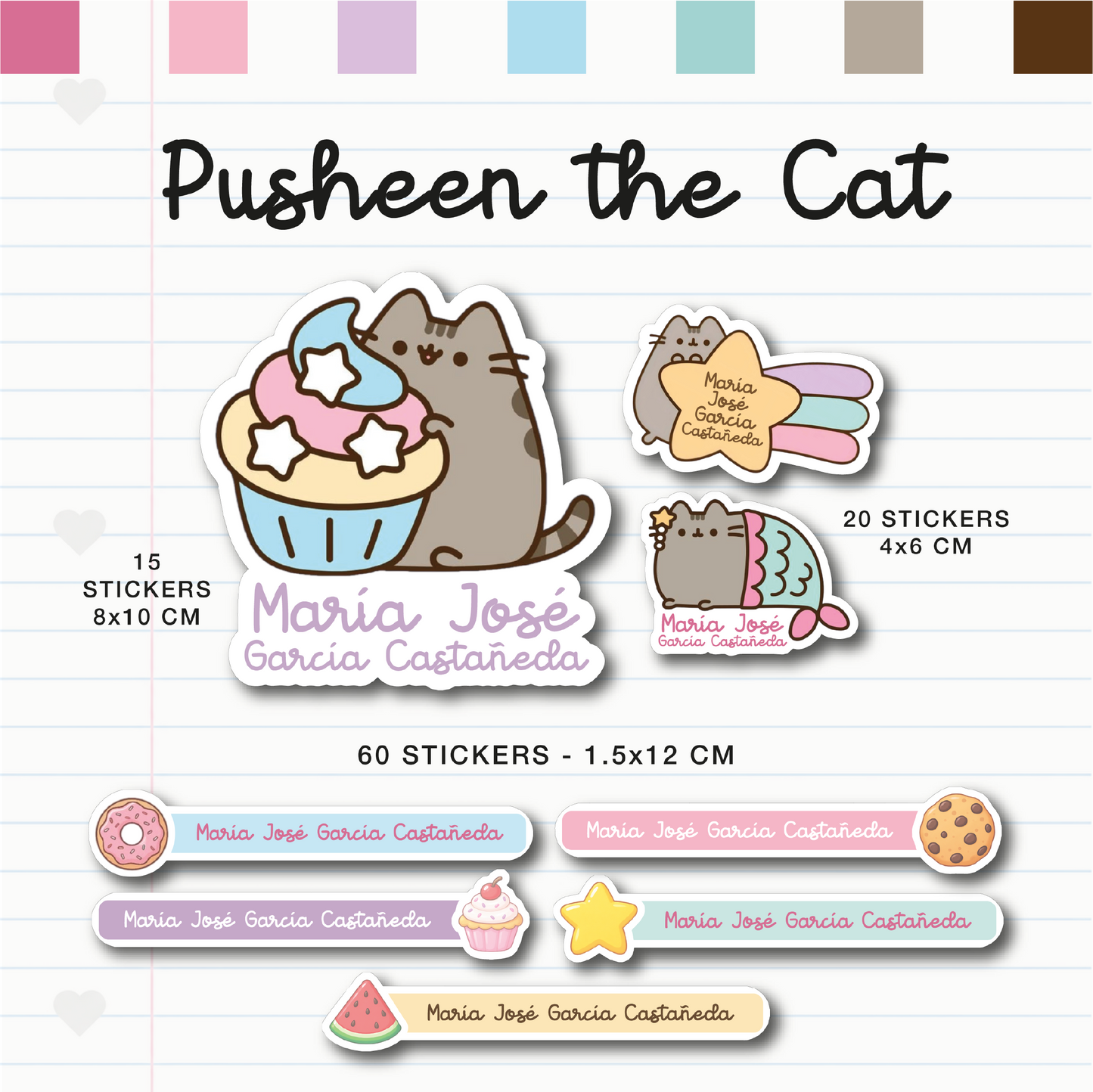 Set Escolar Pusheen The Cat