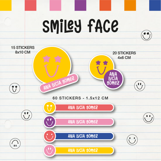 Set Escolar Smiley Face