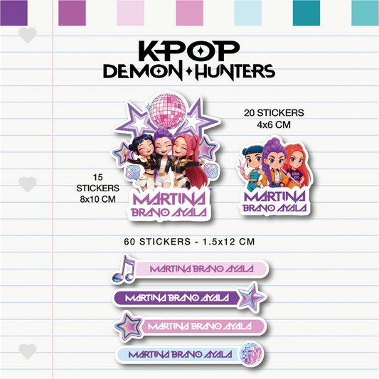 Set Escolar K Pop Demon Hunters