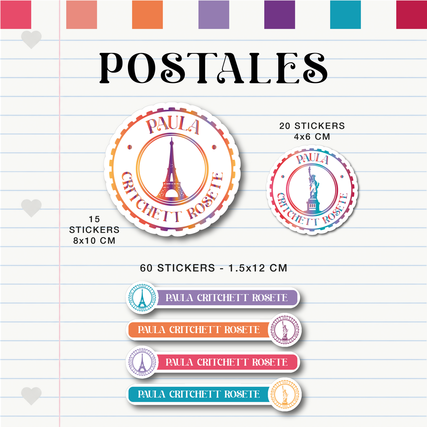Set Escolar Postales