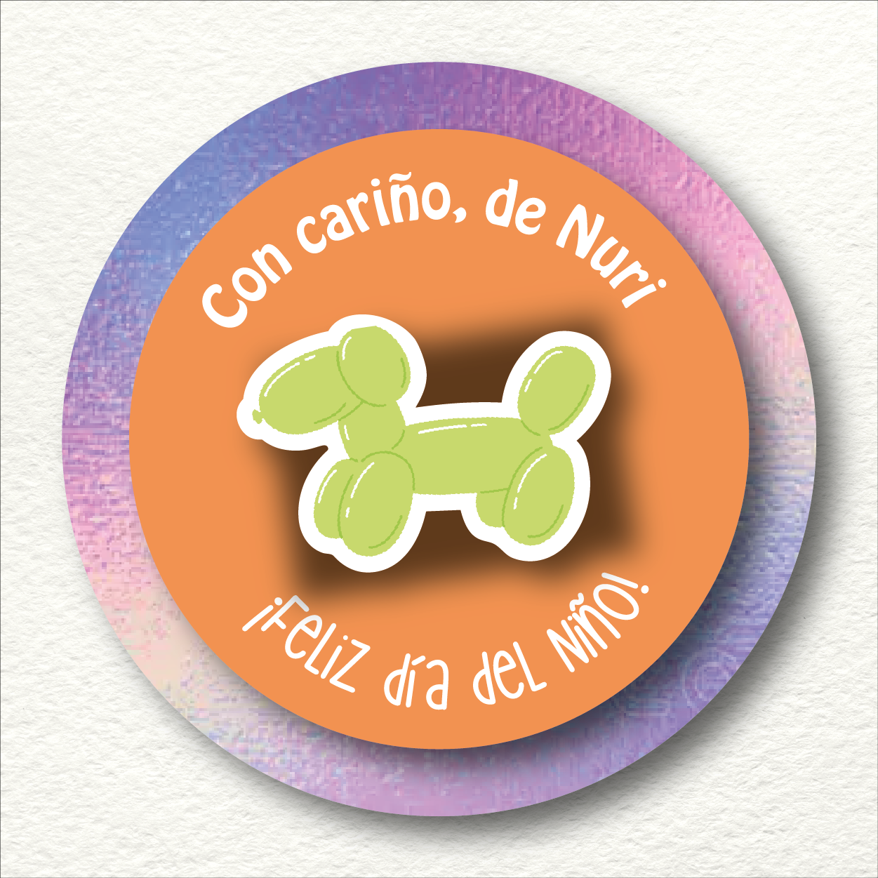 Stickers/Tags 3D Día del Niño