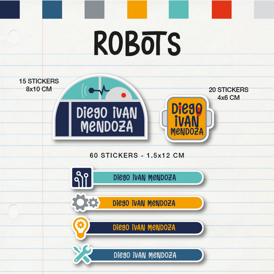 Set Escolar Robots