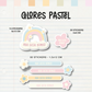 Set Escolar Colores Pastel