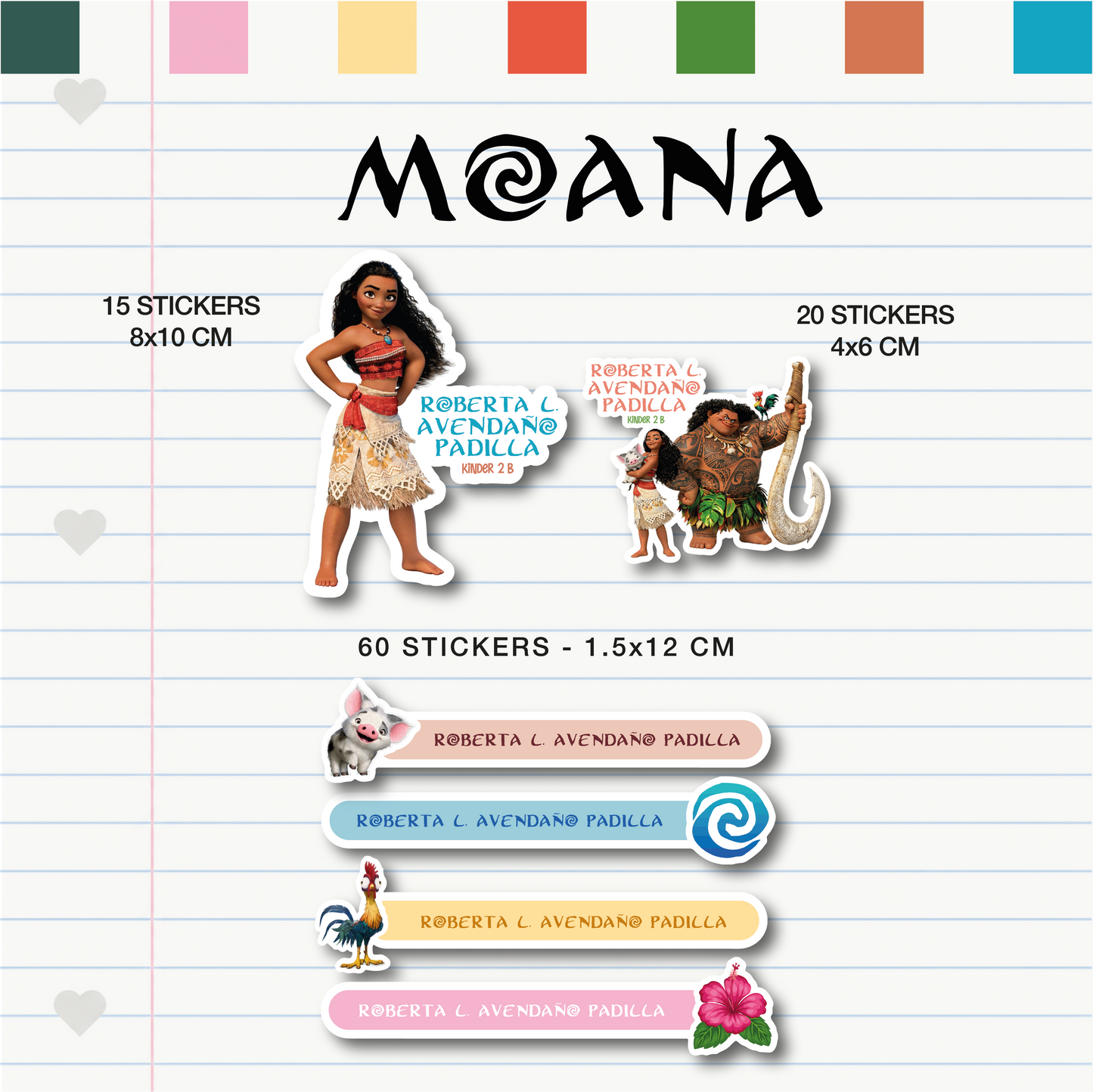 Set Escolar Moana