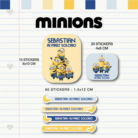 Set Escolar Minions