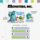 Set Escolar Monsters Inc