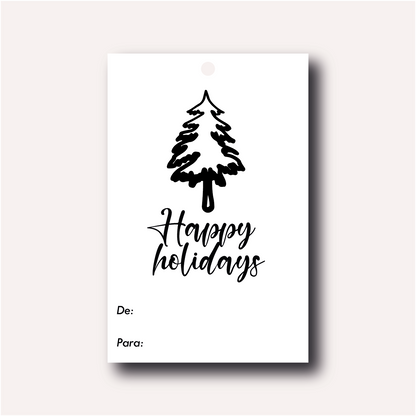 Happy Holidays - Paquete de 20 tarjetas